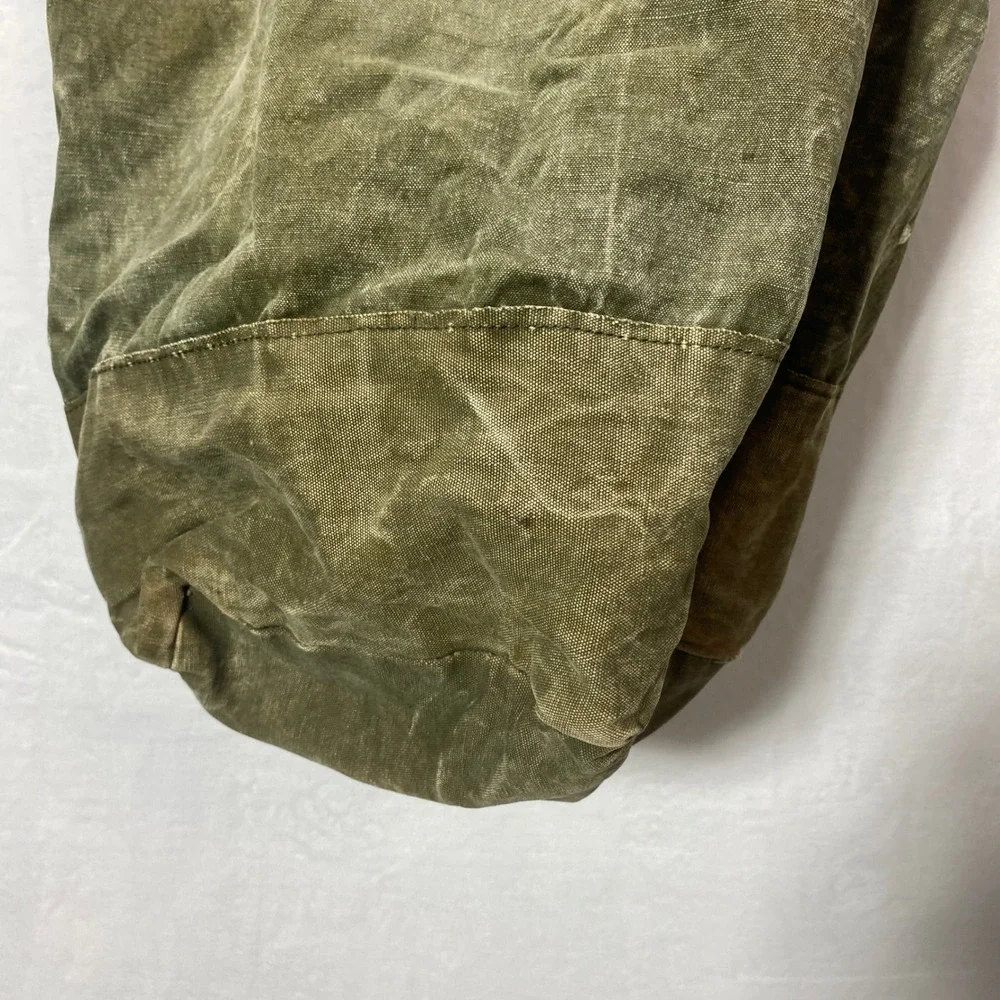 Vintage Olive Green Canvas FieldArmy Duffle Bag